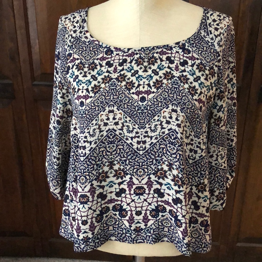 Boho chiffon top